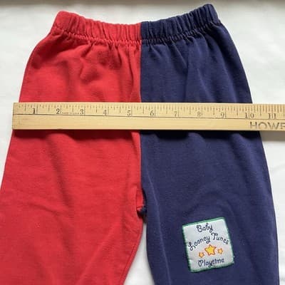 Vintage 90's Baby Looney Tunes Playtime Pants 12 Months RARE 1996 Warner Bros - Thumbnail 4