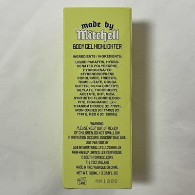 Made by Mitchell Shine Slime Glowy Body Gel Highlighter Amber Sunshine NWB - Thumbnail 4