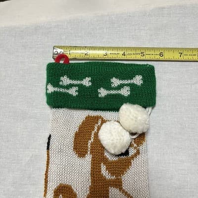 Vintage 1993 Dog Christmas Stocking Knitted - A Dawg Gone Merry Christmas - Thumbnail 8