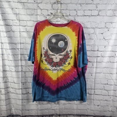 Vtg 1992 Grateful Dead Men's XXL "Space Your Face" Tie Dye T-Shirt - Image 1