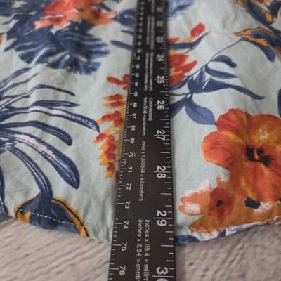 Denim & Flower 1942 Men's Small Slim Fit Floral Short Sleeve Button Up Shirt - Thumbnail 9