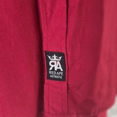 Red Ape Men's 4X Red Embroidered Long Sleeve Button Down Shirt - Thumbnail 5