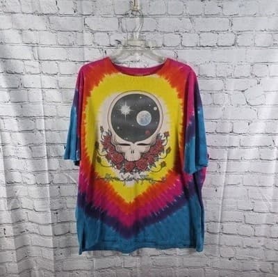 Vtg 1992 Grateful Dead Men's XXL "Space Your Face" Tie Dye T-Shirt - Thumbnail 2