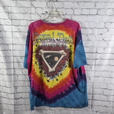 Vtg 1992 Grateful Dead Men's XXL "Space Your Face" Tie Dye T-Shirt - Thumbnail 7