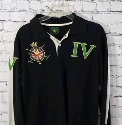 Beverly Hills Polo Club Men's Black Medium Long Sleeve Shirt - Thumbnail 2