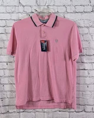 Chaps Men's Large Pink Short Sleeve Polo Shirt - Image 1