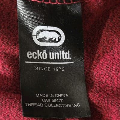 Ecko Unlimited Shirt Men's Large Red Black Graphic Rhino Short Sleeve T-shirt - Thumbnail 4