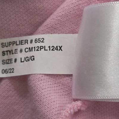 Chaps Men's Large Pink Short Sleeve Polo Shirt - Thumbnail 7