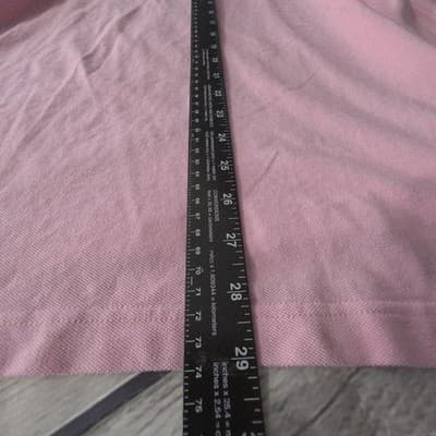 Chaps Men's Large Pink Short Sleeve Polo Shirt - Thumbnail 10