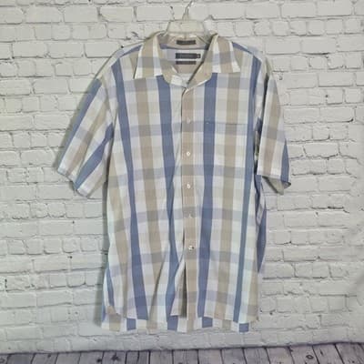 Daniel Cremieux Men's XL Signature Plaid Short-Sleeve Button Down Shirt - Image 1