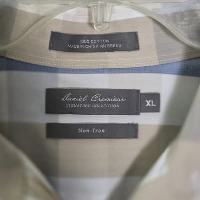 Daniel Cremieux Men's XL Signature Plaid Short-Sleeve Button Down Shirt - Thumbnail 3