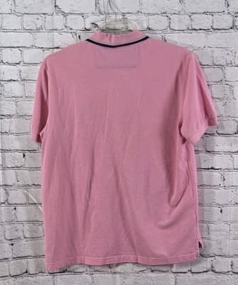 Chaps Men's Large Pink Short Sleeve Polo Shirt - Thumbnail 9