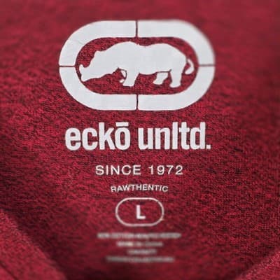Ecko Unlimited Shirt Men's Large Red Black Graphic Rhino Short Sleeve T-shirt - Thumbnail 3
