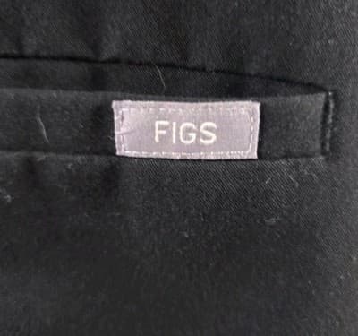 FIGS Women's Casma XL Black V-Neck Scrub Top FW1100 - Thumbnail 3