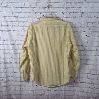 Lauren Ralph Lauren Men's 16.5 35/35 Yellow Black Plaid Button Down Shirt - Thumbnail 6