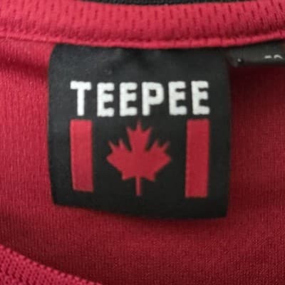 Teepee Team Canada Men's XL Red Hockey Jersey - Thumbnail 2