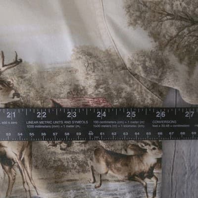 North River Men's XL Deer And Wildlife Print Short Sleeve Button Up Shirt - Thumbnail 5
