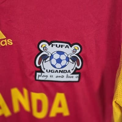 Adidas Uganda Cranes XXL Red / Yellow Soccer Futbol Jersey Climacool - Thumbnail 3