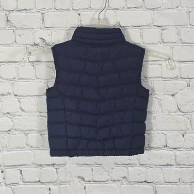 Ralph Lauren Unisex Infant 12 Months Navy Blue Vest Jacket - Thumbnail 5