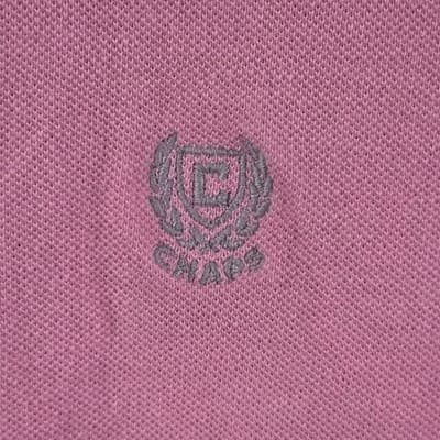 Chaps Men's Large Pink Short Sleeve Polo Shirt - Thumbnail 2