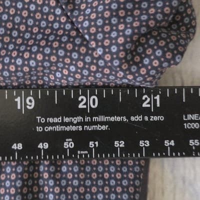 Hart Schaffner Marx Men's Large Marron Geometric Long Sleeve Button Up Shirt - Thumbnail 6