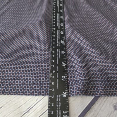 Hart Schaffner Marx Men's Large Marron Geometric Long Sleeve Button Up Shirt - Thumbnail 8