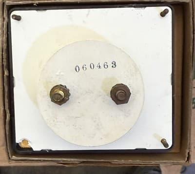 Vintage Analog Ammeter Ohmmeter Gauge 0-100A 0-10kΩ Panel Mount 060463 - Thumbnail 2