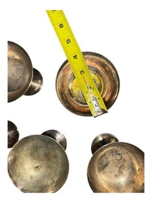 Vintage Italian Silverplate Pedestal Bowls Compotes Set of 5 E.L. De Uberti - Thumbnail 8