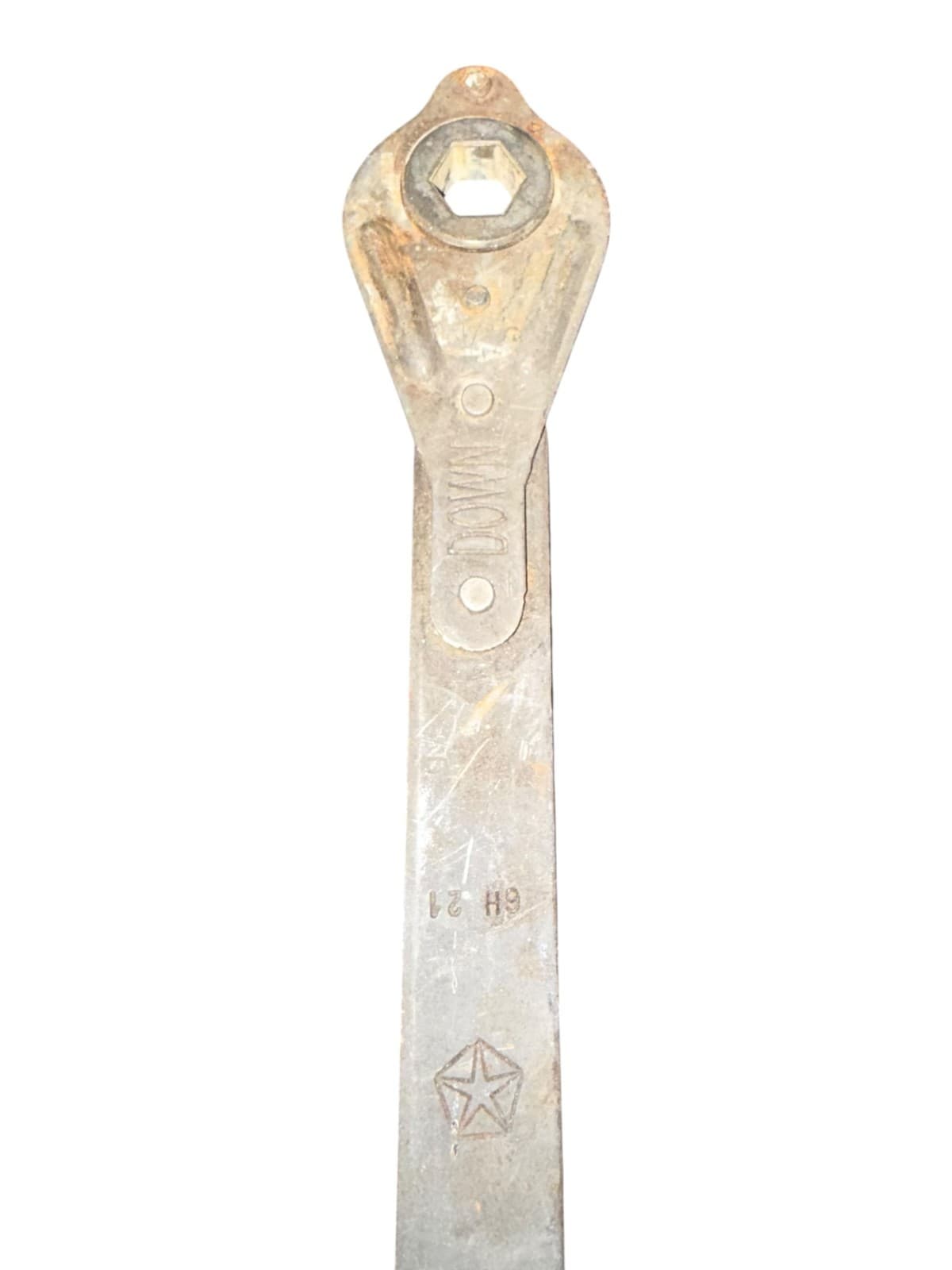 Vintage Chrysler Pentastar Ratcheting Car Jack Wrench Tool 6H 21 - Thumbnail 4