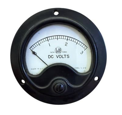 Vintage DeJur-Amsco Corporation Model S-210 DC Volts analog panel meter NOS - Image 1