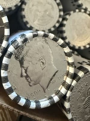 2 Unopened 2023 P Half Dollar Coin Rolls Unique Sealed Error Style Roll- 2 ROLLS - Thumbnail 2