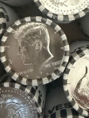 2 Unopened 2023 P Half Dollar Coin Rolls Unique Sealed Error Style Roll- 2 ROLLS - Thumbnail 4