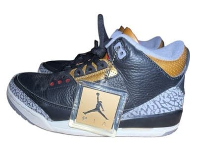CK9246 067 Jordan 3 Retro Black Cement Gold (W) [USED] - 11 - Image 1