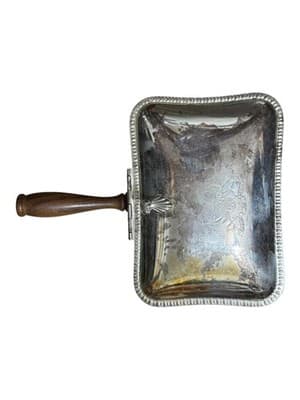 Vintage Major Ab Adversis Silver Silent Butler Italian Crumb Catcher Box - Image 1