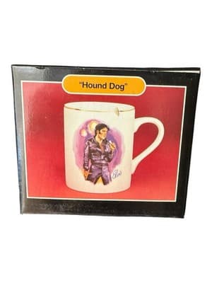 Elvis Presley Porcelain Collectors Mugs Lot of 4 w/ Boxes 50th Anniversary NOS - Thumbnail 3