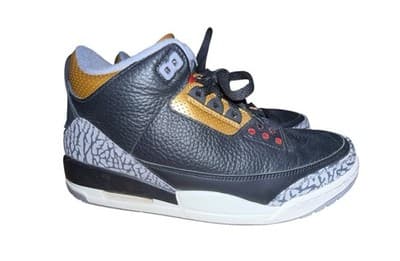 CK9246 067 Jordan 3 Retro Black Cement Gold (W) [USED] - 11 - Thumbnail 2