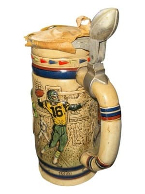 Beer Stein Lot Budweiser NASCAR Dale Earnhardt Jr + Avon Football Stein - Thumbnail 9