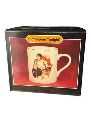 Elvis Presley Porcelain Collectors Mugs Lot of 4 w/ Boxes 50th Anniversary NOS - Thumbnail 6