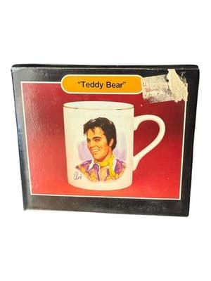 Elvis Presley Porcelain Collectors Mugs Lot of 4 w/ Boxes 50th Anniversary NOS - Thumbnail 4