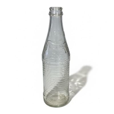 Vintage Fanta Embossed Swirl Glass Bottle 10oz No Deposit No Return - Image 1