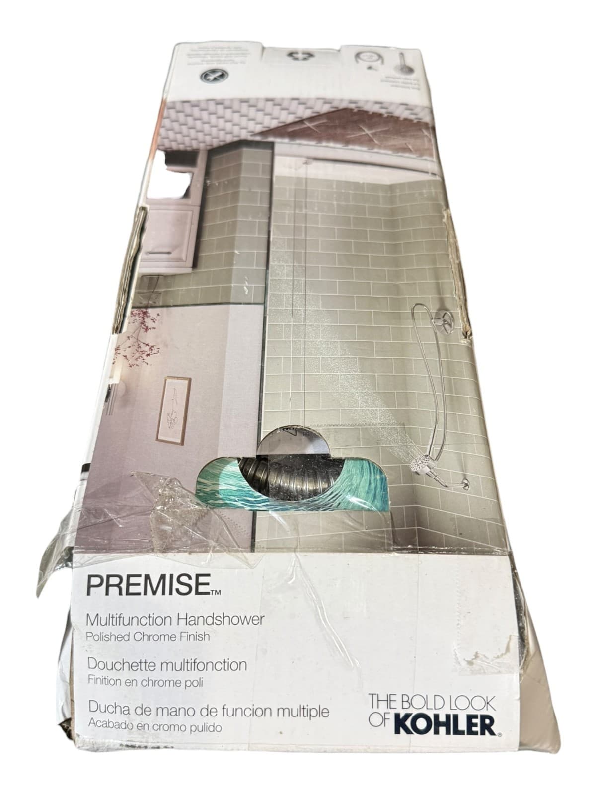 Kohler Premise R33629-G-CP 4" Round Multi-Function 4-Spray Handheld Shower - Thumbnail 2