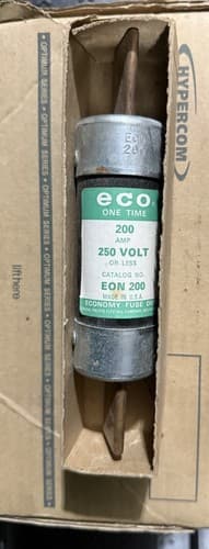 NOS Eco EON 200 One Time Fuse, 200 Amp, 250 Volt Or Less - Image 1