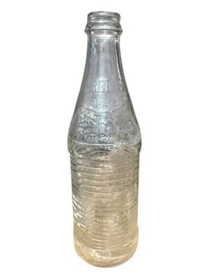 Vintage Fanta Embossed Swirl Glass Bottle 10oz No Deposit No Return - Thumbnail 2