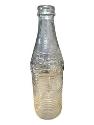 Vintage Fanta Embossed Swirl Glass Bottle 10oz No Deposit No Return - Thumbnail 5