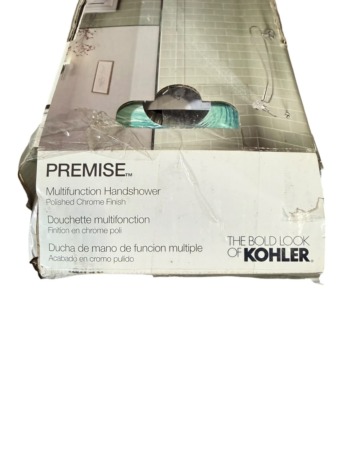 Kohler Premise R33629-G-CP 4" Round Multi-Function 4-Spray Handheld Shower - Thumbnail 3