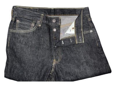 Levis 501 Jeans Original Shrink To Fit Straight Leg Button Fly 100% Cotton 30-32 - Thumbnail 5