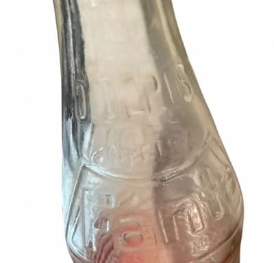 Vintage Fanta Embossed Swirl Glass Bottle 10oz No Deposit No Return - Thumbnail 7