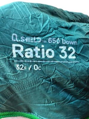 Mountain Hardwear Ratio 32 Down Sleeping Bag 32°F / 0°C 650 Fill Q.Shield - Thumbnail 2