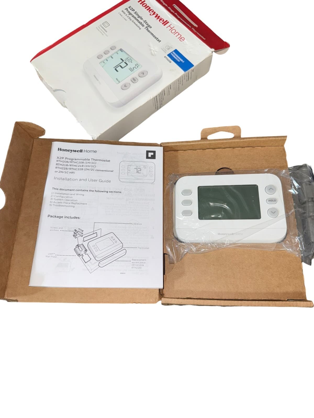 Honeywell Home RTH20B X2P Single-Stage Programmable Thermostat 5-2 Day Schedule - Thumbnail 3