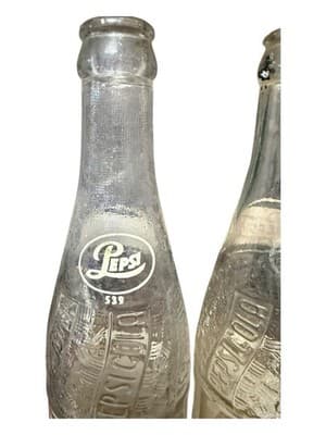 Vintage Pepsi-Cola Bottles Pair 12oz Cincinnati Ohio Franchised Bottler 1950s - Thumbnail 7